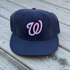 New Era 59Fifty Washington Nationals Navy Blue Fitted Baseball Cap Size 7